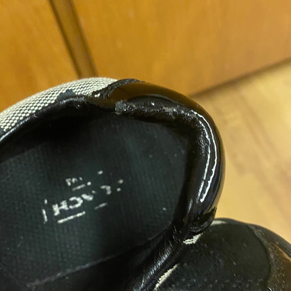 COACH Size 6.5M Jenney No Lace Strap On Sneakers Shoes Women's Casual Canvas - Picture 3 of 11